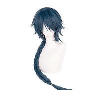 MAOMA Parrucca Cosplay Anime Arknights Mr.Nothing Parrucca,Long Braid Blue Parrucca Cosplay,con Rete per Parrucca Gratuita,per Festa Carnevale Halloween Cosplay Parrucca