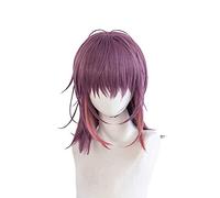 MAOMA Parrucca Cosplay Anime Arknights Sideroca Parrucca，Purple Gradient Short Parrucca Cosplay，con Rete per Parrucca Gratuita，per Festa Carnevale Halloween Cosplay Parrucca