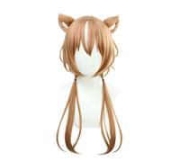 MAOMA Parrucca Cosplay Anime Ayunda Risu Parrucca,Brown Long Parrucca Cosplay,con Rete per Parrucca Gratuita,per Festa Carnevale Halloween Cosplay Parrucca
