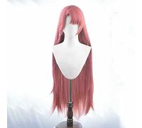 MAOMA Parrucca Cosplay Anime Azur Lane Duke of York Parrucca，Dark Pink Long Straight Parrucca Cosplay，con Rete per Parrucca Gratuita，per Festa Carnevale Halloween Cosplay Parrucca