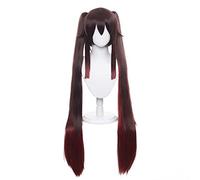 MAOMA Parrucca Cosplay Anime Genshin Impact HuTao Parrucca,Brown Pigtails Parrucca Cosplay,con Rete per Parrucca Gratuita,per Festa Carnevale Halloween Cosplay Parrucca(Color:Style 5)