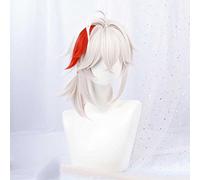 MAOMA Parrucca Cosplay Anime Genshin Impact Kaedehara Kazuha Parrucca，Mixed Color Fluffy Parrucca Cosplay，con Rete per Parrucca Gratuita，per Festa Carnevale Halloween Cosplay Parrucca(Size:Style 1)