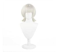 MAOMA Parrucca Cosplay Anime Genshin Impact Sayu Parrucca,Cyan Gray Short Bob Parrucca Cosplay,con Rete per Parrucca Gratuita,per Festa Carnevale Halloween Cosplay Parrucca