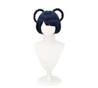 MAOMA Parrucca Cosplay Anime Genshin Impact Xiangling Parrucca，Blue Short Bob Parrucca Cosplay，con Rete per Parrucca Gratuita，per Festa Carnevale Halloween Cosplay Parrucca