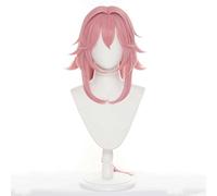 MAOMA Parrucca Cosplay Anime Genshin Impact Yae Miko Parrucca，Pink Women Long Parrucca Cosplay，con Rete per Parrucca Gratuita，per Festa Carnevale Halloween Cosplay Parrucca