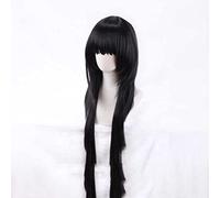 MAOMA Parrucca Cosplay Anime Hunter X Hunter Alluka Zoldyck Aruka Parrucca，Black Long Parrucca Cosplay,con Rete per Parrucca Gratuita,per Festa Carnevale Halloween Cosplay Parrucca