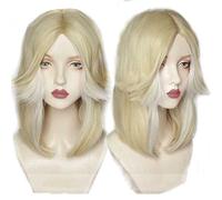 MAOMA Parrucca Cosplay Anime Identity V Barmaid Demi Bourbon Parrucca,Medium Length Light Blonde Parrucca Cosplay,con Rete per Parrucca Gratuita,per Festa Carnevale Halloween Cosplay Parrucca