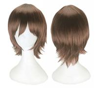 MAOMA Parrucca Cosplay Anime Identity V Mercenary Naib Subedar Parrucca，Short Brown Parrucca Cosplay，con Rete per Parrucca Gratuita，per Festa Carnevale Halloween Cosplay Parrucca