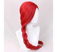 MAOMA Parrucca Cosplay Anime Identity V Priestess Fiona Gilman Parrucca,Red Long Braided Parrucca Cosplay,con Rete per Parrucca Gratuita,per Festa Carnevale Halloween Cosplay Parrucca(Color:Style 1)