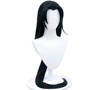 MAOMA Parrucca Cosplay Anime Identity V Wu Chang Black Parrucca,Long Black Parrucca Cosplay,con Rete per Parrucca Gratuita,per Festa Carnevale Halloween Cosplay Parrucca