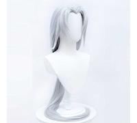 MAOMA Parrucca Cosplay Anime Identity V Wu Chang White Parrucca,Long Silver Parrucca Cosplay,con Rete per Parrucca Gratuita,per Festa Carnevale Halloween Cosplay Parrucca
