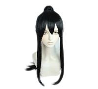 MAOMA Parrucca Cosplay Anime Kaiju No. 8 Mina Ashiro Parrucca,Black Long Parrucca Cosplay,con Rete per Parrucca Gratuita,per Festa Carnevale Halloween Cosplay Parrucca