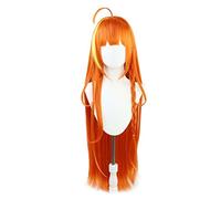 MAOMA Parrucca Cosplay Anime Kiryu Coco Parrucca，Orange Long Parrucca Cosplay，con Rete per Parrucca Gratuita，per Festa Carnevale Halloween Cosplay Parrucca(Size:Style 1)