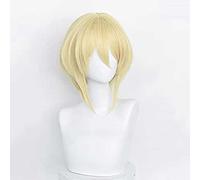 MAOMA Parrucca Cosplay Anime Moriarty The Patriot William James Moriarty Parrucca,Short Golden Parrucca Cosplay,con Rete per Parrucca Gratuita,per Festa Carnevale Halloween Cosplay Parrucca