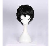 MAOMA Parrucca Cosplay Anime Persona 5 Joker Protagonist Akira Kurusu Parrucca,Black Short Parrucca Anime Cosplay,con Cappuccio Parrucca Gratuito,per Festa Carnevale Halloween Cosplay Parrucca