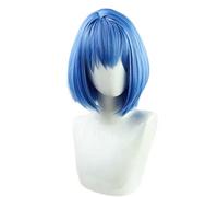 MAOMA Parrucca Cosplay Anime Project Sekai Colorful Stage Kiritani Haruka Parrucca,Blue Bob Parrucca Cosplay,con Rete per Parrucca Gratuita,per Festa Carnevale Halloween Cosplay Parrucca