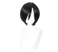 MAOMA Parrucca Cosplay Anime Resident Evil ADA Wong Parrucca,Black Short Parrucca Cosplay,con Rete per Parrucca Gratuita,per Festa Carnevale Halloween Cosplay Parrucca