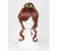 MAOMA Parrucca Cosplay Anime Sailor Moon Sailor Jupiter Parrucca，Ponytail Parrucca Cosplay,con Rete per Parrucca Gratuita,per Festa Carnevale Halloween Cosplay Parrucca(Color:Marrone Chiaro)