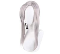MAOMA Parrucca Cosplay Anime Seraph of The End Ferid Bathory Parrucca，Silver Gray Long Anime Cosplay Wig，con Cappuccio Parrucca Gratuito, per Halloween, Festa, Carnevale,Cosplay Parrucca