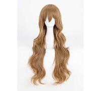 MAOMA Parrucca Cosplay Anime Toradora Aisaka Taiga Parrucca,Brown Long Curly Parrucca Cosplay,con Rete per Parrucca Gratuita,per Festa Carnevale Halloween Cosplay Parrucca