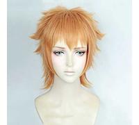 MAOMA Parrucca Cosplay Anime Welcome to The Ballroom Gaju Akagi Parrucca,Orange Short Parrucca Cosplay,con Rete per Parrucca Gratuita,per Festa Carnevale Halloween Cosplay Parrucca