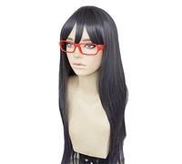 MAOMA Parrucca Cosplay Anime Welcome to The Ballroom Hanaoka Shizuku Parrucca,Black Long Parrucca Cosplay,con Rete per Parrucca Gratuita,per Festa Carnevale Halloween Cosplay Parrucca