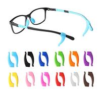 MaoNativey 12 Paia Occhiali Ear Grip Hook in Silicone Supporti Punta Tempiale Vista Antiscivolo Gancio Ferma Occhiali in Silicone