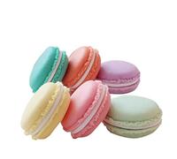 MaoNativey 6pcs Macarons Scatola, Cute Mini Macarons la Collana Orecchini Anelli Ring Box Multi Funzione Caso Macaron