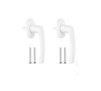 MaoNativey Set di 2 Maniglie per Finestre in Alluminio - Sostituzione Rapida con Design Ergonomico, Lunghezza 35mm, per Battenti e a Vasistas Installazione Semplice (Senza Serratura)