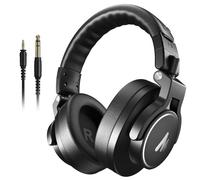 MAONO Cuffie studio professionali, cuffie over ear con cavi staccabili da 6,35 e 3,5 mm, driver da 50 mm, per DJ, podcast, telefoni cellulari, computer, microfoni, strumenti musicali, MH700 Nero