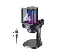 Maono DGM20 Gaming Microphone,USB Microphone Condenser Mic RGB Gaming Mic with Noise Reduction Software,Mic Gain,One Key Mute