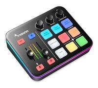 MAONO Mixer audio da gioco, interfaccia audio con Pro-preamp, RGB, Bluetooth, alimentazione phantom 48 V per live streaming, podcasting, creazione di contenuti, gaming MaonoCaster G1 NEO (nero)