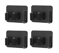 MaoXinTek Portascope da Muro Autoadesivo Portaspazzole da Scopa e Ganci Salvaspazio in Acciaio Inossidabil per Bagno o Cucina Giardino 4Pcs Nero