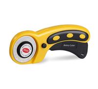 MaoXinTek Taglierina Rotativa, 45 mm Lame da Cucito SKS-7, Cutter Rotanti Rotella Taglia Tessuti con Blocco di Sicurezza e Manico Anti-Scivolo per Taglio Tessuto Carta Pelle