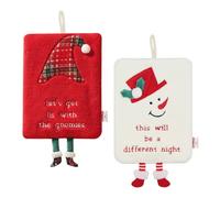 MAOYING Asciugamani per le Mani Natalizi, Morbidi e Assorbenti, Decorazione per la Casa Delle Feste, Adatti per Bagno e Cucina, Regalo Festivo Elegante