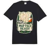 Map Fold Ready Mappa Bussola Percorso Comfort Colors Adult Heavyweight T-Shirt