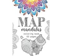 Map Mandala Coloring Book | Kids & Adults | World Maps, Countries & Cities | Educational Geography Coloring Pages for Stress Relief, Learning & Fun: ... Teens, Adults | Useful Gift for All Ages