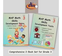MAP Math Skills Development Tests: Comprehensive Guide to Algebra, Number Sense, Geometry, and More (Grades 3-4)