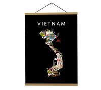 Map of Vietnam | Poster B2 | 50 x 70 cm | Maison Maps