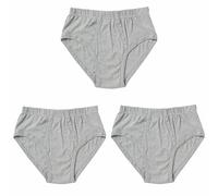 Map Set 3 o 6 Slip 5002 Modello Calibrato in Puro Cotone Jersey Elastico Infilato Uomo Taglie Forti GRIGIO3PZ 6XL