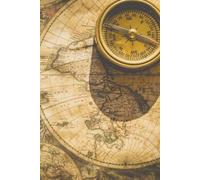 Map-Themed Hardcover Lined Notebook: 100 Pages of College-Ruled Paper with Vintage World Map Cover - Ideal for Travel Journals, History Notes, or Daily Writing