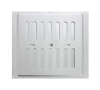 MAP Vents 939-31 - Prese d'aria regolabili in metallo, argento, 229 x 229 mm