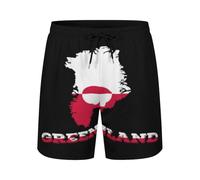 Map with Flag Inside Kenyan Flag Pantaloncini da Bagno Uomo Comodo Regolabile Pantaloncino Mare per Vacanze Surf Pantaloncini Mare 3XL