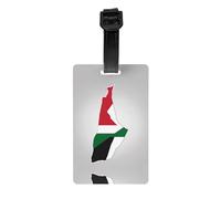 Map01 - Etichette per bagagli con bandiera dello Stato della Palestina, etichette per bagagli, set di etichette per valigie, etichette per borse, accessori da viaggio, idea regalo