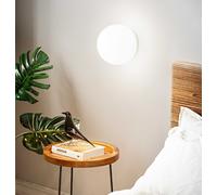 Applique Moderna Mapa Vetro Bianco 1 Luce E27 D20Cm