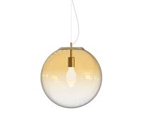 Ideal Lux MAPA CLEAR - Lampadario a sospensione a forma di globo, 40 cm, in ambra