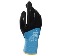 MAPA Professional TempIce 700 - Guanti in nitrile per temperature estreme e fredde, ideali per proteggere dal freddo -10 °C, utilizzati in autorità locali/logistica, nero/blu, taglia 8, (1 paio) guanti protettivi freddi