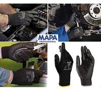 Mapa Professional Ultrane 40510 - 548 - 0 7 guanti protettivi, nero (confezione da 2)