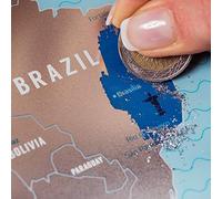 Mapa zdrapka Ĺwiat travel map silver world