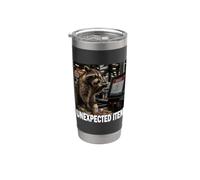 Mapache Aduana Aeropuerto Amante de los Unexpected Item Bicchiere termico in acciaio inox doppia parete